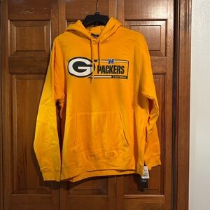 Men’s Green Bay Packers Yellow Hoodie size XL